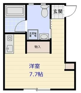 スカイコート天神橋【2階】の間取り