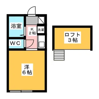 峰岸ハイツ【2階】の間取り