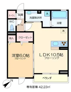 クリア南砂【3階】の間取り