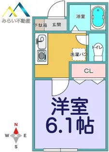 リーズ桜ヶ丘【1階】の間取り