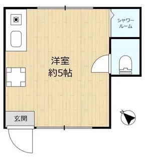 鈴大アパート【2階】の間取り