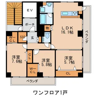 IFT.Yamate【2階】の間取り