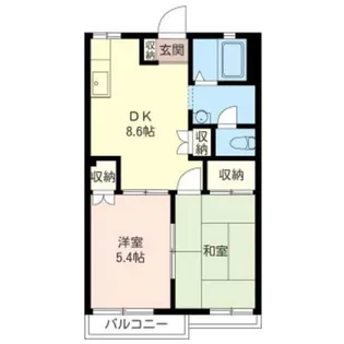 カーサベルテ山本【2階】の間取り