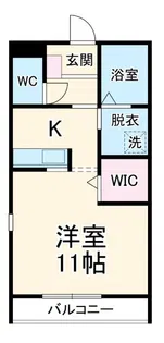 ジュネス徳次 N【1階】の間取り