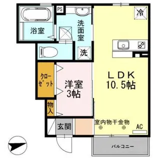 リエゾン シュシュ【1階】の間取り