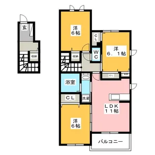 アリエット【2階】の間取り