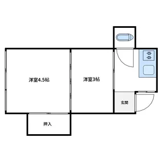 大内荘【3階】の間取り