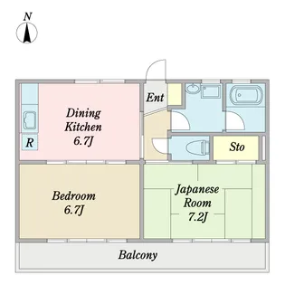αNEXT桜ヶ丘【1階】の間取り