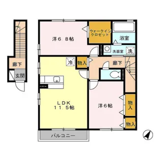 サングリーンC【2階】の間取り