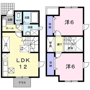 ミニョン ヴィラ【1階】の間取り