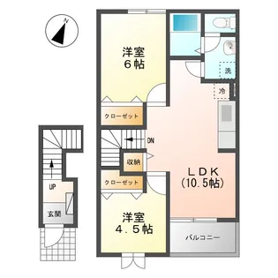 エーデルガーデン【2階】の間取り