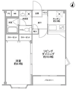 ガーデンハウス目黒【2階】の間取り