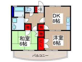 ウインハイム会田【2階】の間取り