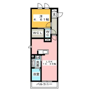 シャルマン・ドミール【1階】の間取り