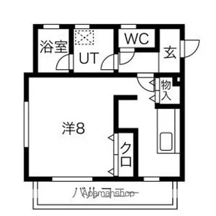 エステート【3階】の間取り