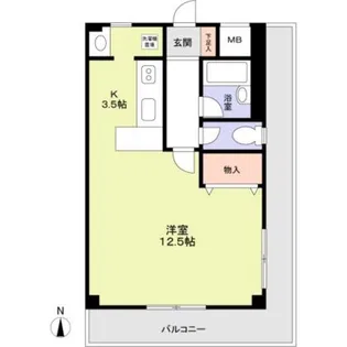 CASA小野寺【5階】の間取り