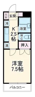 荒川マンション【2階】の間取り
