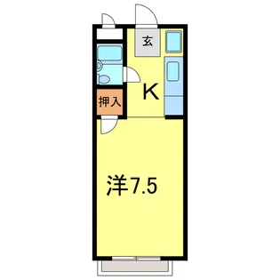 エステートピア祥南【1階】の間取り