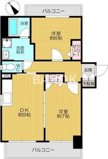 サザンヒル高宮【4階】の間取り