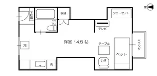 太陽ガーデン108棟【1階】の間取り