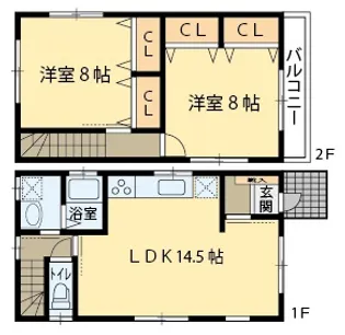 宮城県名取市増田字柳田【一戸建】の間取り