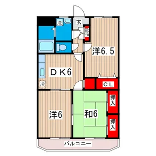 フローラルコート【3階】の間取り
