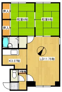 パレーシャル鈴甲【1階】の間取り