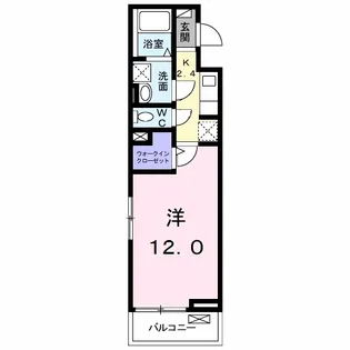 群馬県前橋市南町2【アパート】の間取り