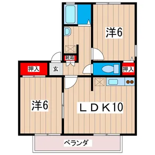 ハイカムールジュン【2階】の間取り