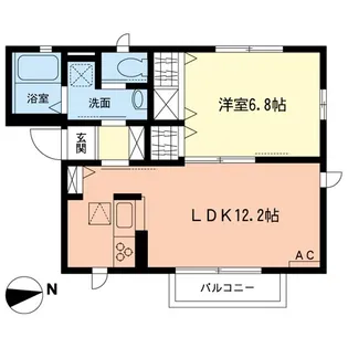 レジデンス・カイド【1階】の間取り