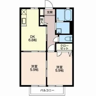 フレグランス久葉【2階】の間取り