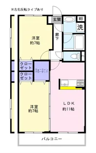 BIRKE(ビルケ)【3階】の間取り