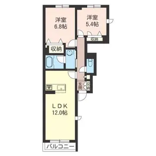 エクラージュ【1階】の間取り
