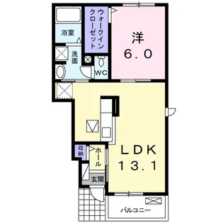 アイアムア B【1階】の間取り