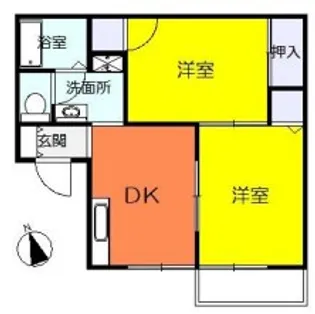 ハイムデパウゼ【1階】の間取り