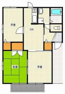 ドミール津高 A【1階】の間取り