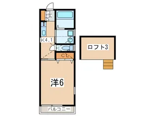 OKメゾン六会【2階】の間取り