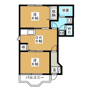 エスポアラージアン C【1階】の間取り