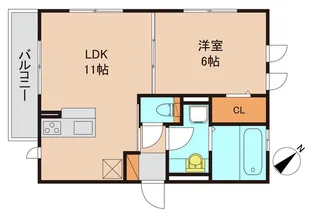 千葉県市川市富浜2【アパート】の間取り
