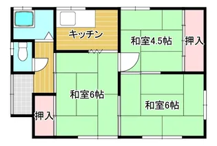 宮城県大崎市古川字上古川沢目【一戸建】の間取り