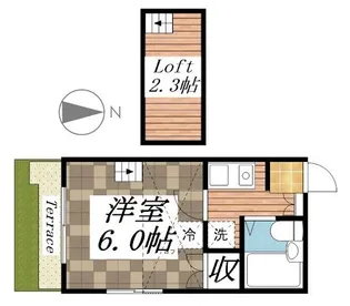 レオパレス西浜第2【1階】の間取り