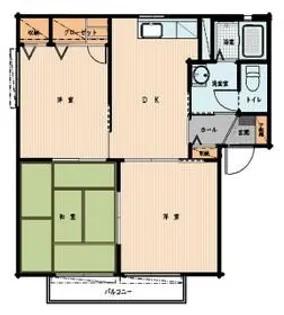 エクレールハイツ A【2階】の間取り