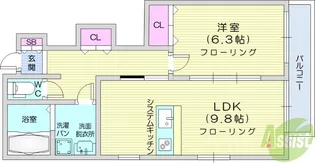 フィオーレ【1階】の間取り