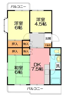 水引カワイマンション【2階】の間取り