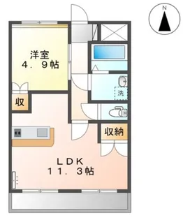 グランディール【1階】の間取り