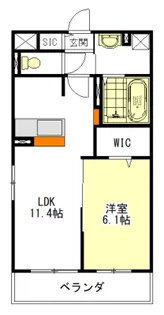 江どばしテラス【1階】の間取り