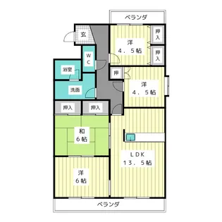 アクティ青葉【2階】の間取り