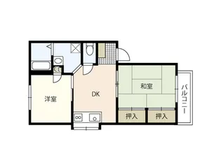 フレグランス杉村【1階】の間取り