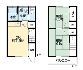 宍戸コーポ A棟の間取り