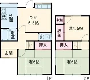 奈良県奈良市法蓮町【一戸建】の間取り